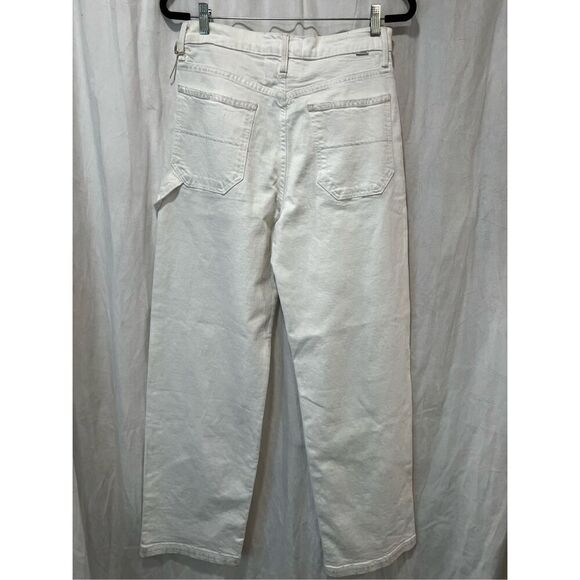 Mother Women's White The Stud Finder Sneak Utility Jeans Pants Size 29 NWOT - Picture 7 of 13